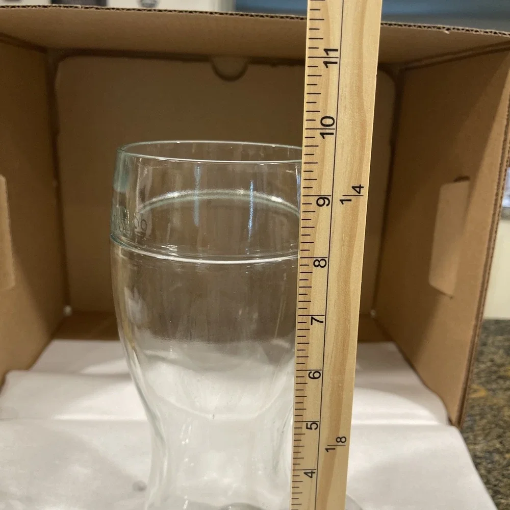 Cowboy Boot Shaped Clear Glass Mug Cup Beer Stein 10 Inches‎ Tall